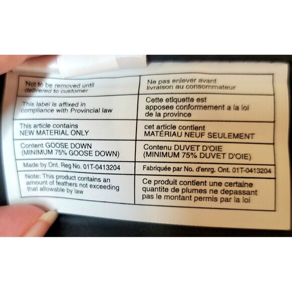 Eddie Bauer Down Vest Womens Large Navy Snowflake Print Full Zip Faux Fur Collar - Picture 15 of 16